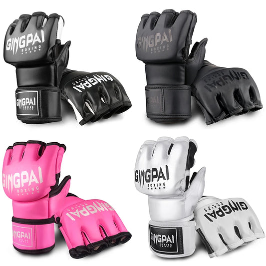 Guantes de medio guante para MMA, kickboxing y entrenamientos de lucha