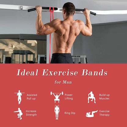 1 banda elástica de fitness, banda de resistencia de TPE, banda de tensión para asistencia de yoga,