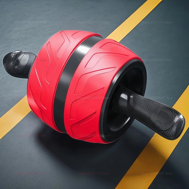 Rueda abdominal multifuncional con alfombrilla para rodillas, equipo de entrenamiento básico para gimnasio en casa.