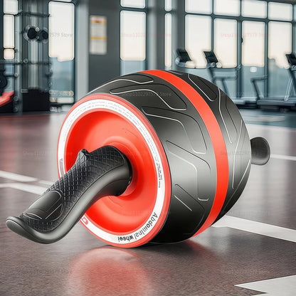 Rueda abdominal multifuncional con alfombrilla para rodillas, equipo de entrenamiento básico para gimnasio en casa.