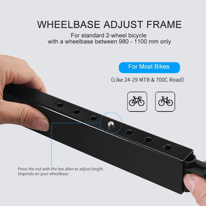 Rodillo de entrenamiento para bicicleta estática, de 24 a 29 pulgadas (700C).