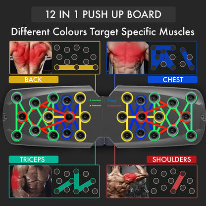 Tabla de flexiones multifuncional para el hogar, equipo de entrenamiento de pecho y abdominales para hombres