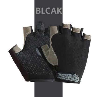 Guantes de gimnasio para entrenamiento físico, sin dedos, para hombre y mujer, Multiusos, antideslizantes y transpirables.