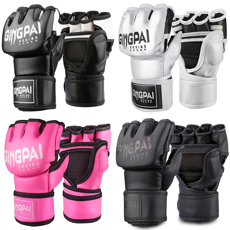 Guantes de medio guante para MMA, kickboxing y entrenamientos de lucha