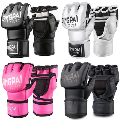 Guantes de medio guante para MMA, kickboxing y entrenamientos de lucha