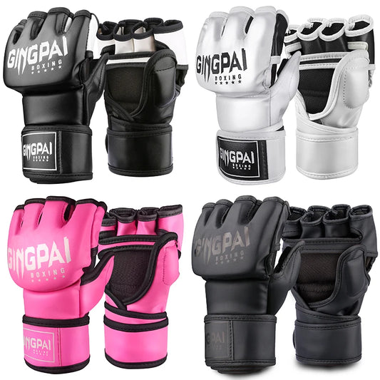 Guantes de medio guante para MMA, kickboxing y entrenamientos de lucha