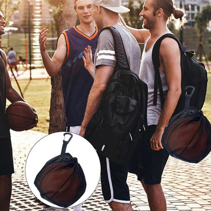 Bolsa portátil para red de baloncesto, fútbol y voleibol, bolsa con cordón ajustable