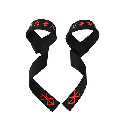 Muñequeras de levantamiento de pesas deportivas de anime para gimnasio, muñequeras Berserk,