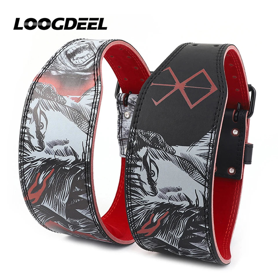 Cinturón de soporte de cintura LOOGDEEL para espalda baja, transpirable, para fitness, levantamiento de pesos