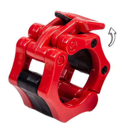 1 par de abrazaderas de seguridad para mancuernas de liberación rápida de 25/50 mm para levantamiento de pesas y entrenamiento de fuerza.