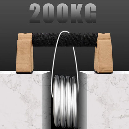 1 par de barras de flexiones de madera para entrenamiento en casa, barras paralelas