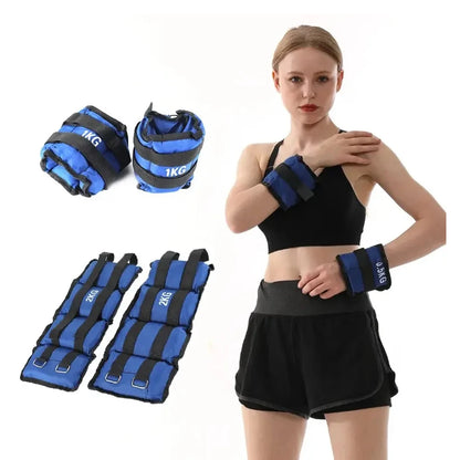pesas para tobillos y muñecas de 1 a 5 kilos, con correas dobles ajustables, para entrenamiento físico
