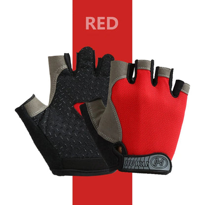 Guantes de gimnasio para entrenamiento físico, sin dedos, para hombre y mujer, Multiusos, antideslizantes y transpirables.