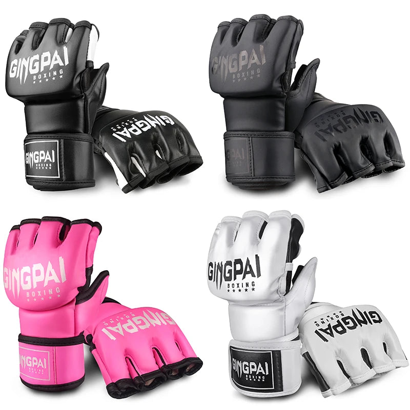Guantes de medio guante para MMA, kickboxing y entrenamientos de lucha