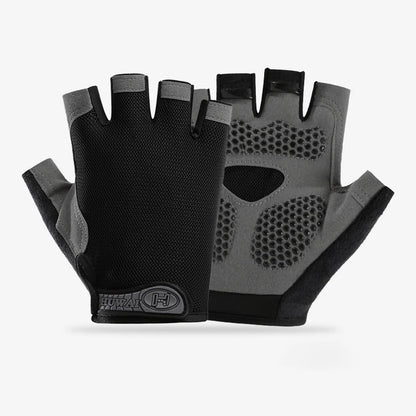 Guantes de gimnasio para entrenamiento físico, sin dedos, para hombre y mujer, Multiusos, antideslizantes y transpirables.