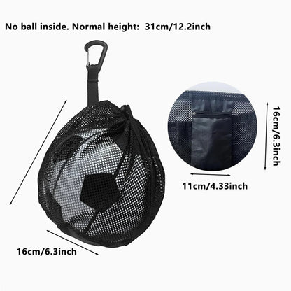 Bolsa portátil para red de baloncesto, fútbol y voleibol, bolsa con cordón ajustable