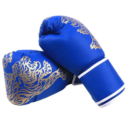 Guantes de boxeo para adultos, transpirables, de piel sintética, ideales para entrenamiento de boxeo y kickboxing
