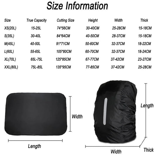 Mochila impermeable de 25-80 l para deportes al aire libre, ciclismo, senderismo, montañismo, camping, antipolvo, para hombre y mujer, 1 unidad