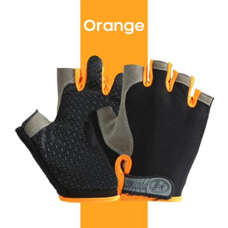 Guantes de gimnasio para entrenamiento físico, sin dedos, para hombre y mujer, Multiusos, antideslizantes y transpirables.