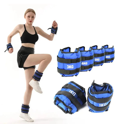 pesas para tobillos y muñecas de 1 a 5 kilos, con correas dobles ajustables, para entrenamiento físico