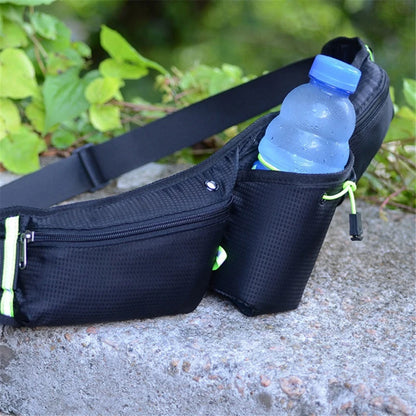 Riñonera deportiva unisex para botella de agua, impermeable, para correr, escalar, para móvil, para motocicleta
