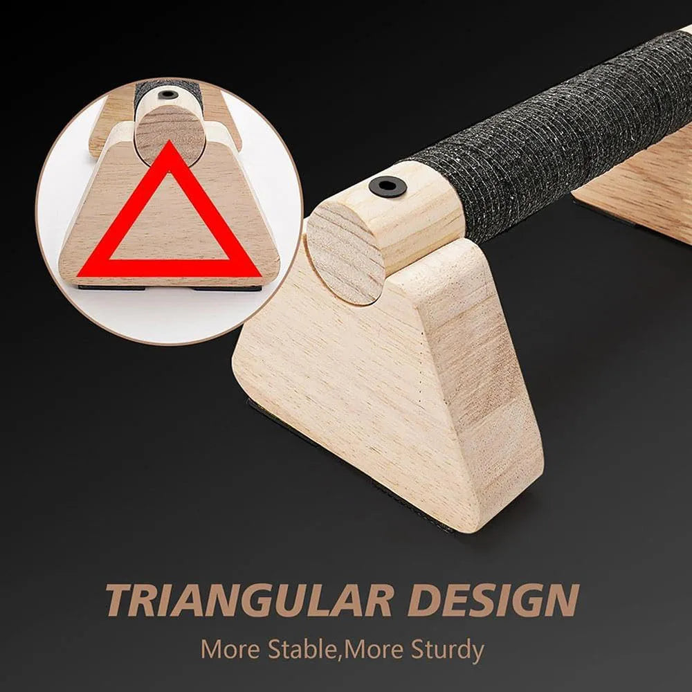 1 par de barras de flexiones de madera para entrenamiento en casa, barras paralelas