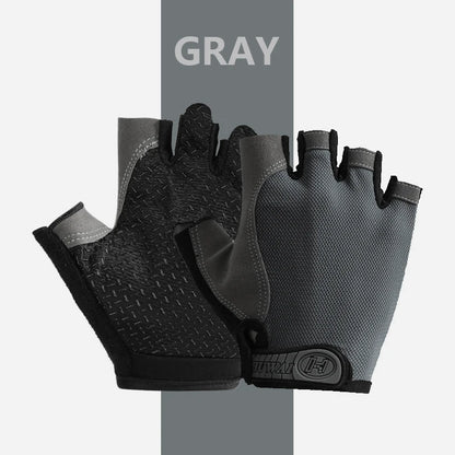 Guantes de gimnasio para entrenamiento físico, sin dedos, para hombre y mujer, Multiusos, antideslizantes y transpirables.