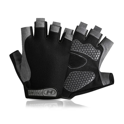 Guantes de gimnasio para entrenamiento físico, sin dedos, para hombre y mujer, Multiusos, antideslizantes y transpirables.