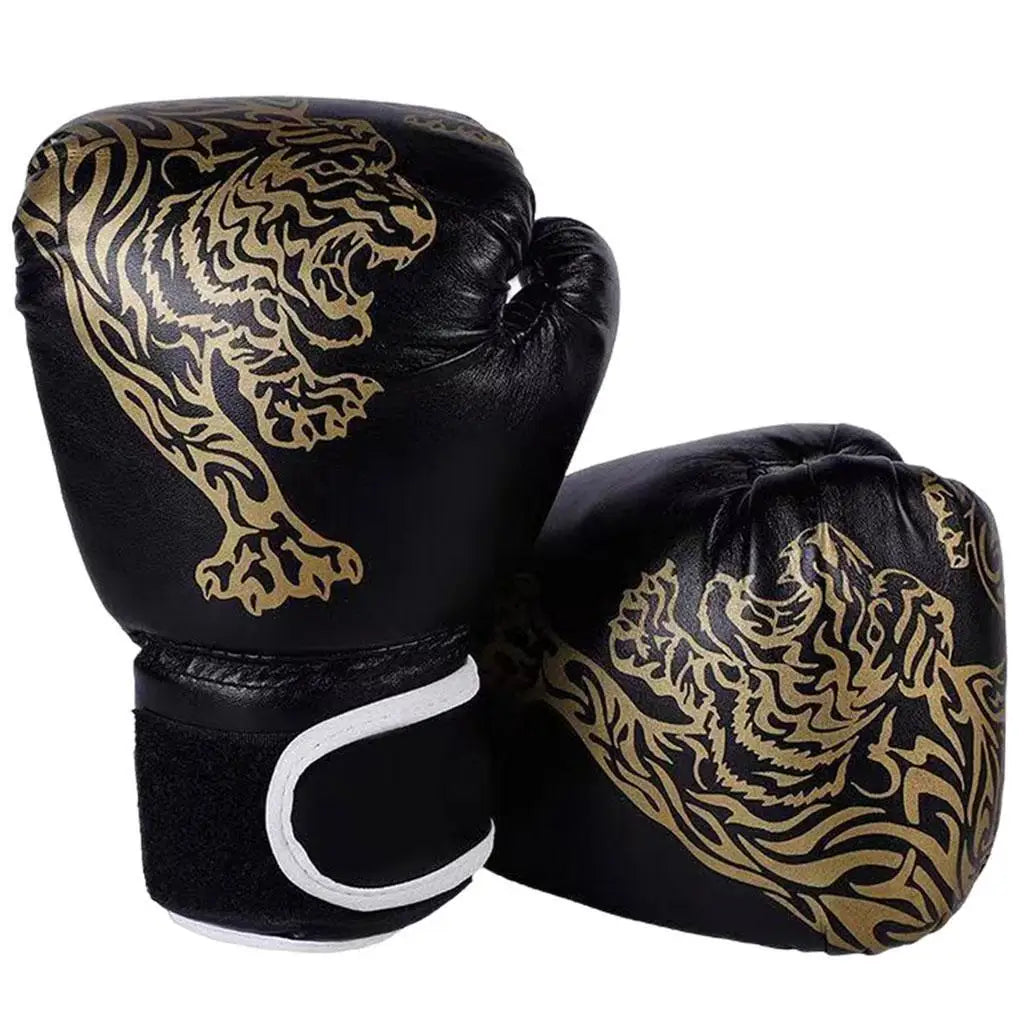 Guantes de boxeo para adultos, transpirables, de piel sintética, ideales para entrenamiento de boxeo y kickboxing
